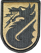 5th Signal Command OCP Scorpion Shoulder Patch With Velcro